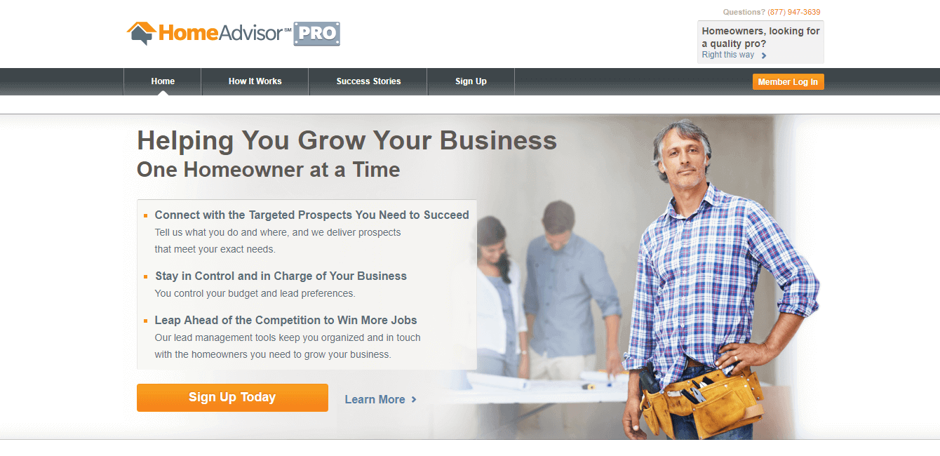 Add Business to Pro HomeAdvisor 2 TribeLocal