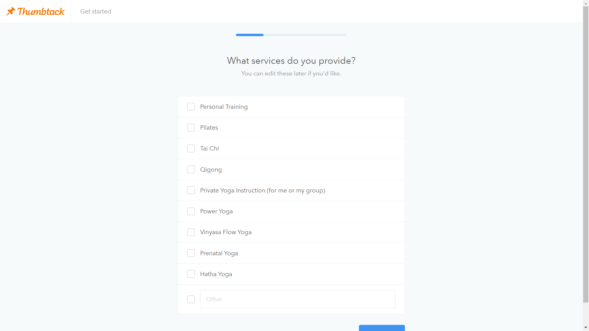 Add Business to Thumbtack 5 TribeLocal