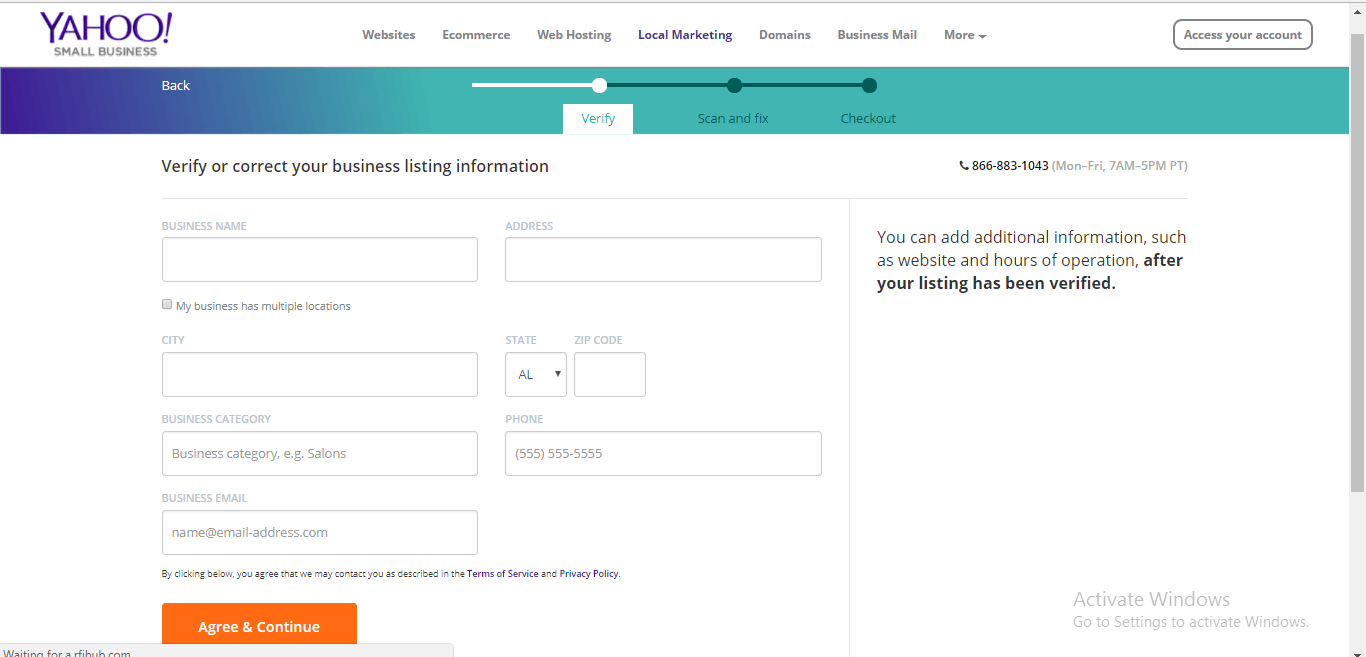 Add Business to Yahoo Local 3 TribeLocal