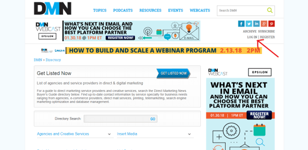 Add Business to DMNEWS Step2