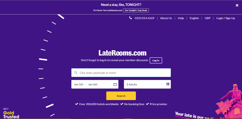 Add Business to LateRooms Step1