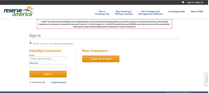 Add Business to reserveAmerica Step2