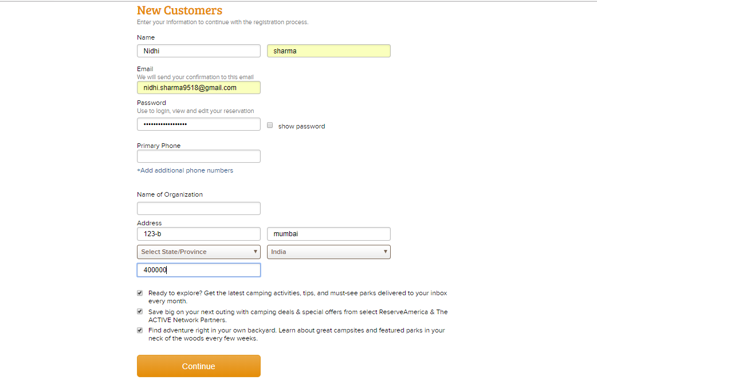 Add Business to reserveAmerica Step3