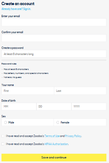 Add Business to zocdoc Step2