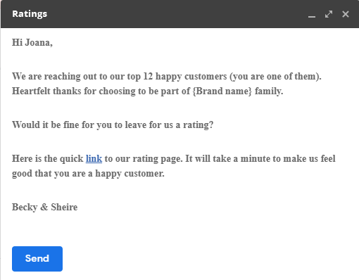 Email Templates for requesting online reviews 4