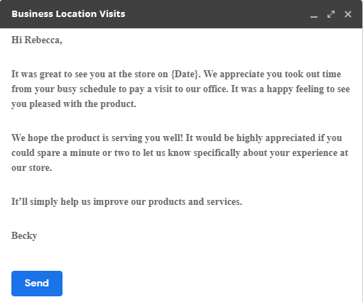 Email Templates for requesting online reviews 5